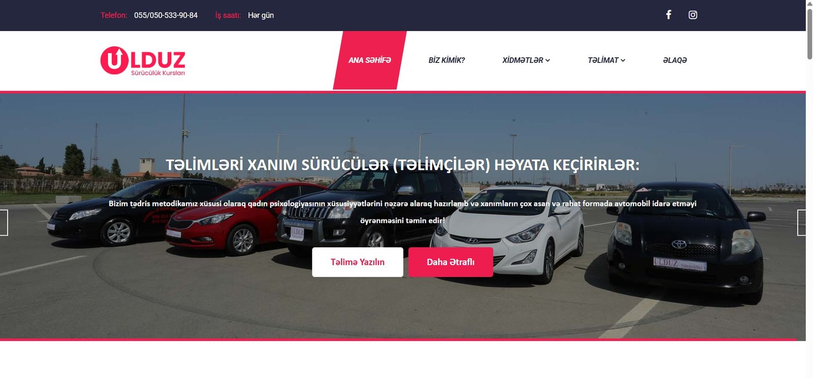 Xanımlar üçün sürücülük layihəsi